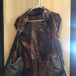 Men's Camo Fleece Vest ~ Size Large